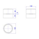 Ver imagem 2 de Acabamento Para Registro De Pressão Deca You 4916.Bl104.Pq.Mt Redondo 1/2" E 3/4" Black Matte