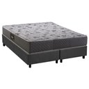 Ver imagem 1 de Conjunto Box Queen: Colchão Espuma Herval D28 / Ag65 Black + Base Crc Suede Gray (158x198)