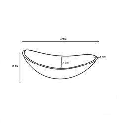 Cuba de Vidro Oval 47cm Jateada com Válvula, Torneira e Sifão - 3