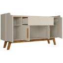Ver imagem 6 de Aparador Buffet Sala de Jantar com 04 Portas 01 Gaveta Future B02 Off White Cinamomo - Lyam Decor