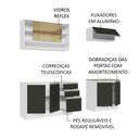 Ver imagem 5 de Armário de Cozinha Compacta 200cm Branco Preto Glamy Madesa 03