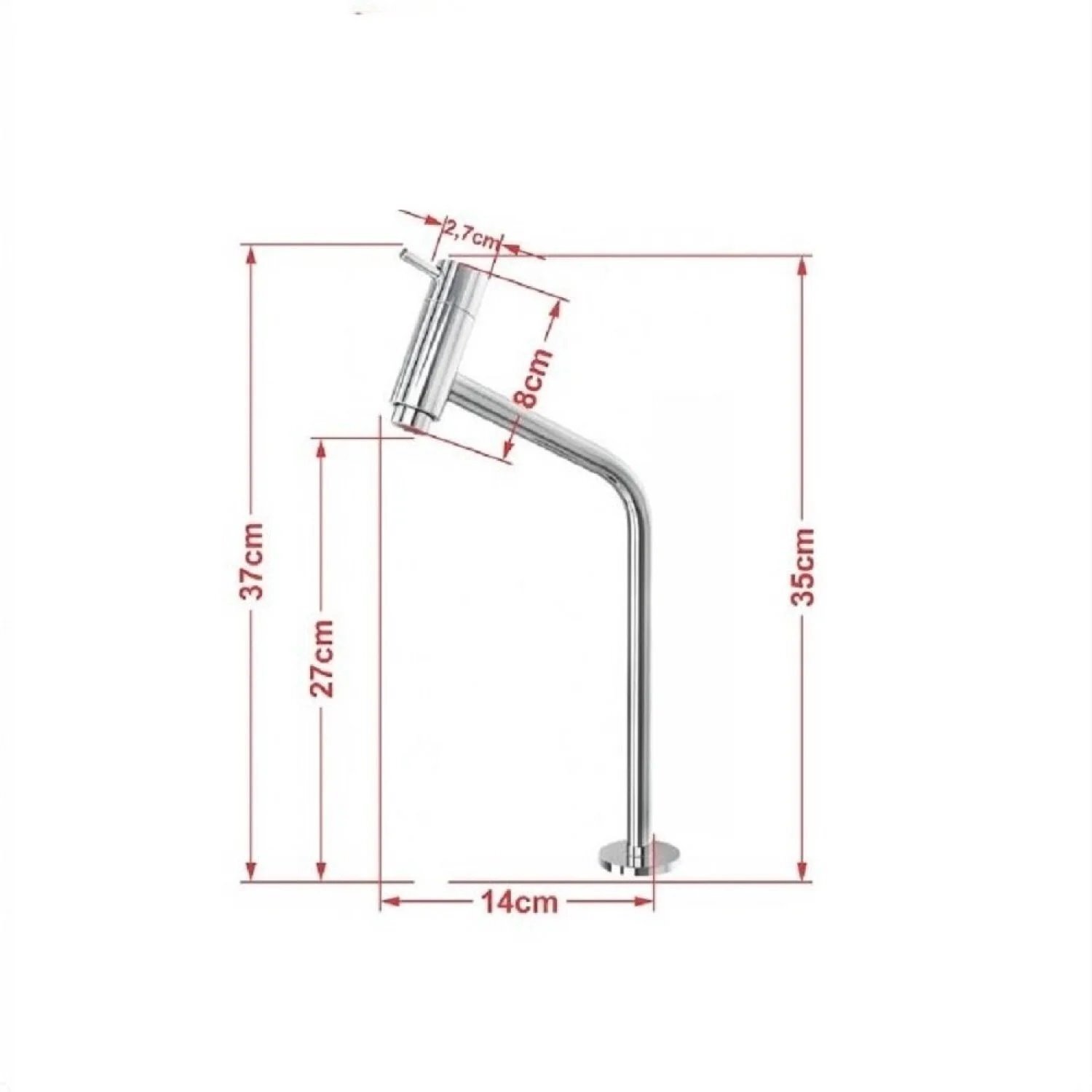 Cuba Vidro Chapeu 42cm com Torneira e Valvula - 2