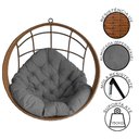 Ver imagem 3 de Cadeira Balanço Ninho Suspenso com Suporte e Almofada Impermeável