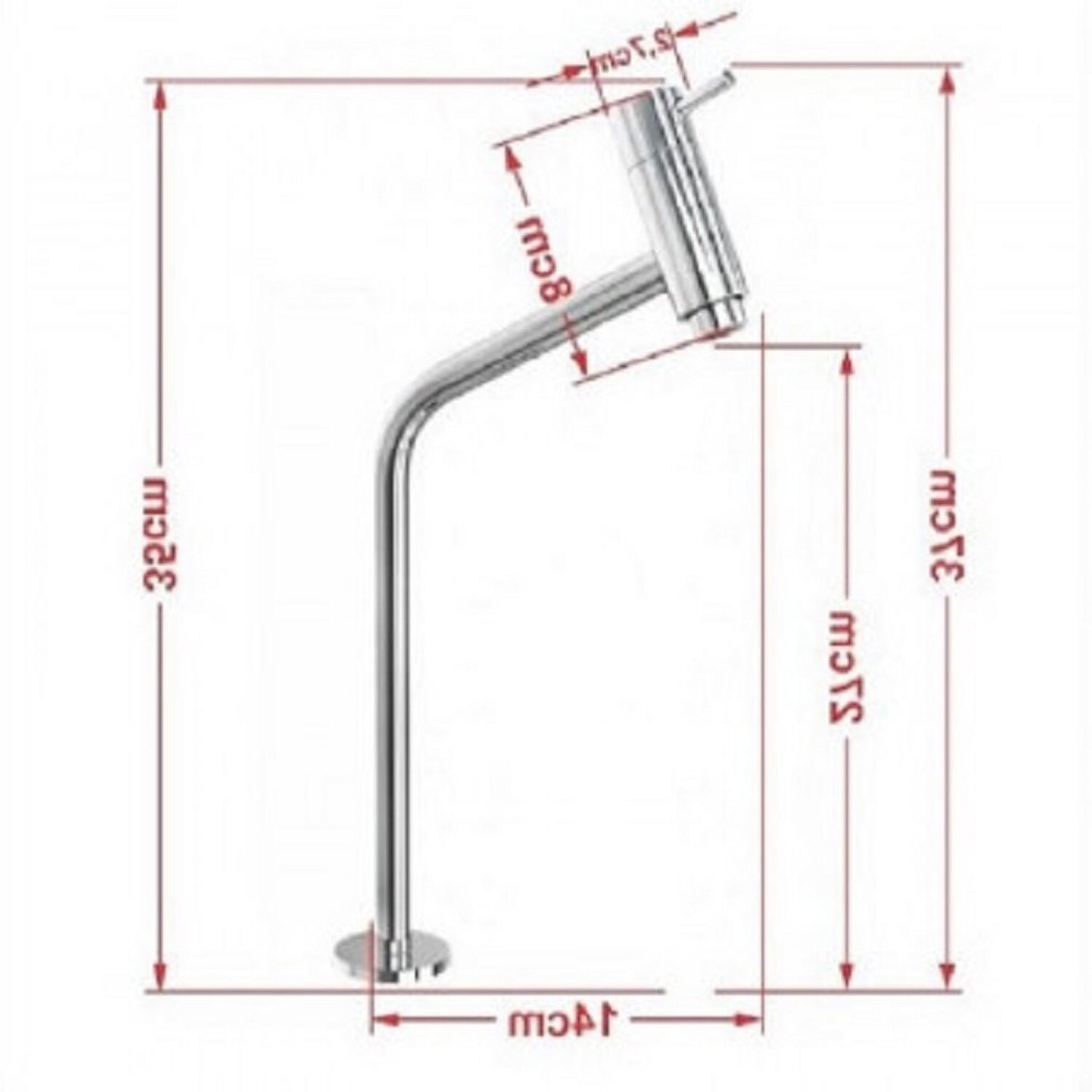 Cuba Vidro Chapeu 32cm com Torneira e Valvula - 3