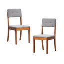 Ver imagem 1 de Kit 2 Cadeiras Estofadas Tiê CabeCasa MadeiraOriginals