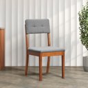 Ver imagem 2 de Kit 2 Cadeiras Estofadas Tiê CabeCasa MadeiraOriginals