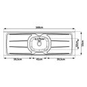 Ver imagem 2 de Pia de Cozinha Plus 30 de 160x53 Cinza com Cuba Concreto Aerado Ghel Plus