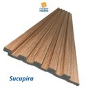 Ver imagem 2 de Painel Ripado em Placa 2,85x12,2 (3,92m²) Poliestireno Marrom/Sucupira Ruffino