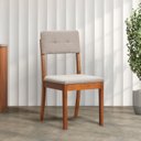 Ver imagem 2 de Kit 4 Cadeiras Estofadas Tiê CabeCasa MadeiraOriginals