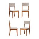 Ver imagem 1 de Kit 4 Cadeiras Estofadas Tiê CabeCasa MadeiraOriginals