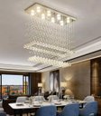 Ver imagem 2 de Lustre modelo Torre , Base de Inox Polido com 1,40 M de Altura Para Sala de Jantar/Estar