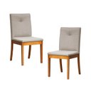 Ver imagem 1 de Kit 2 Cadeiras Estofadas Tiê Maxx CabeCasa MadeiraOriginals