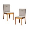 Kit 2 Cadeiras Estofadas Tiê Maxx CabeCasa MadeiraOriginals - 1