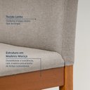 Ver imagem 5 de Kit 2 Cadeiras Estofadas Tiê Maxx CabeCasa MadeiraOriginals