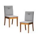 Ver imagem 1 de Kit 2 Cadeiras Estofadas Tiê Maxx CabeCasa MadeiraOriginals