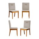 Ver imagem 1 de Kit 4 Cadeiras Estofadas Tiê Maxx CabeCasa MadeiraOriginals