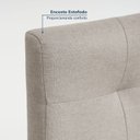 Ver imagem 5 de Kit 4 Cadeiras Estofadas Tiê Maxx CabeCasa MadeiraOriginals Bege/Amêndoa