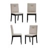 Kit 4 Cadeiras Estofadas Tiê Maxx CabeCasa MadeiraOriginals - 1