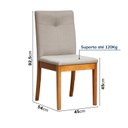 Ver imagem 3 de Kit 6 Cadeiras Estofadas Tiê Maxx CabeCasa MadeiraOriginals