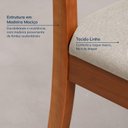 Ver imagem 6 de Kit 6 Cadeiras Estofadas Tiê CabeCasa MadeiraOriginals Bege/Amêndoa