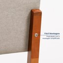 Ver imagem 7 de Kit 6 Cadeiras Estofadas Tiê CabeCasa MadeiraOriginals Bege/Amêndoa