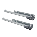 Ver imagem 3 de Kit 10 Par Corrediça Oculta Invisível Trilho Gaveta Aço 40cm