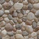 Ver imagem 1 de Papel de Parede Pedra Circular - Várias Medidas - 2,50x0,50m