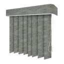 Ver imagem 1 de Persiana Vertical Cinza Mesclado - 1,30m Larg X 1,30m Alt - Tecido Blackout - Persianet