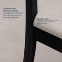Ver imagem 6 de Kit 6 Cadeiras Estofadas Tiê CabeCasa MadeiraOriginals Bege/Preto