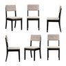 Kit 6 Cadeiras Estofadas Tiê CabeCasa MadeiraOriginals - 1