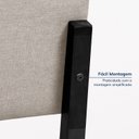 Ver imagem 7 de Kit 6 Cadeiras Estofadas Tiê CabeCasa MadeiraOriginals Bege/Preto