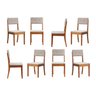 Kit 8 Cadeiras Estofadas Tiê CabeCasa MadeiraOriginals - 2
