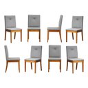 Ver imagem 1 de Kit 8 Cadeiras Estofadas Tiê Maxx CabeCasa MadeiraOriginals