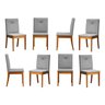 Kit 8 Cadeiras Estofadas Tiê Maxx CabeCasa MadeiraOriginals - 2