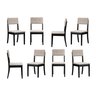 Kit 8 Cadeiras Estofadas Tiê CabeCasa MadeiraOriginals - 1