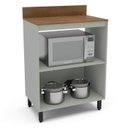 Ver imagem 3 de Armário Balcão de Cozinha 80cm com 2 Portas 1 Nicho 250004 Koya Politorno Móveis