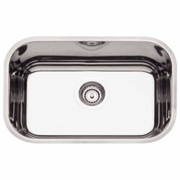Cuba de Embutir para Cozinha Tramontina Retangular 47 BS Válvula de 4.1/2 - 1 Cuba de Embutir para Cozinha Tramontina Retangular 47 BS Válvula de 4.1/2 - 1