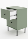 Ver imagem 4 de Mesa de Cabeceira 2 Gavetas Iasmin Elegance Verde Oliva