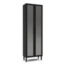 Ver imagem 2 de Cristaleira Retrô com Vidro Canelado e Puxador de Alumínio 2 Portas