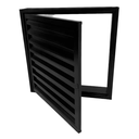 Ver imagem 5 de Portinhola Alumínio Preto Abrigo Veneziana Fechada Maxx