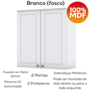 Ver imagem 5 de Armario Aereo e Balcao 80cm Americana Branco Nature Henn