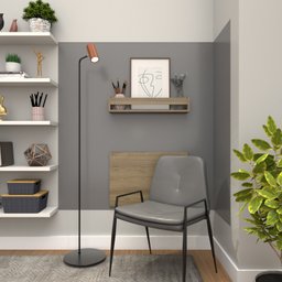 Conjunto de Mesa Dobrável e Prateleira para Home Office ou Escritório - 3 Conjunto de Mesa Dobrável e Prateleira para Home Office ou Escritório - 3