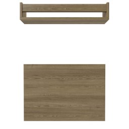 Conjunto de Mesa Dobrável e Prateleira para Home Office ou Escritório - 4 Conjunto de Mesa Dobrável e Prateleira para Home Office ou Escritório - 4