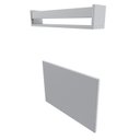 Ver imagem 7 de Conjunto de Mesa Dobrável e Prateleira para Home Office ou Escritório 60cm Cinza