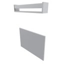 Ver imagem 7 de Conjunto de Mesa Dobrável e Prateleira para Home Office ou Escritório