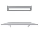 Ver imagem 6 de Conjunto de Mesa Dobrável e Prateleira para Home Office ou Escritório