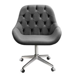 Poltrona Giratória com Rodízio Cadeira Decorativa Sala, Escritório, Recepção Lua - 2