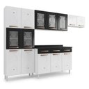 Ver imagem 3 de Cozinha Compacta Modulada Aço 4 Peças com Tampo Casuá Branca Preta