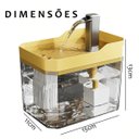 Ver imagem 3 de Bebedouro Fonte Agua Automatico Gato Cachorro Animais Pet Cao Silencioso Bomba Filtro Potavel Casa P