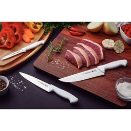 Jogo de Facas 3pçs Premium Branco Aço Inox Tramontina - 4